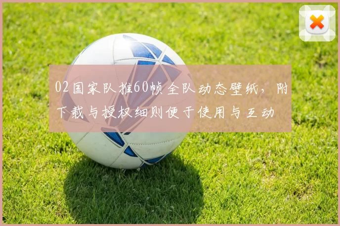 02国家队推60帧全队动态壁纸，附下载与授权细则便于使用与互动